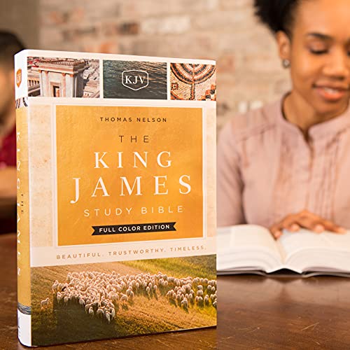 Thomas Nelson - KJV, The King James Study Bible, Cloth over Board, Red image 6
