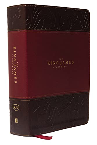 Thomas Nelson - KJV, The King James Study Bible, Leathersoft, Burgundy image 1
