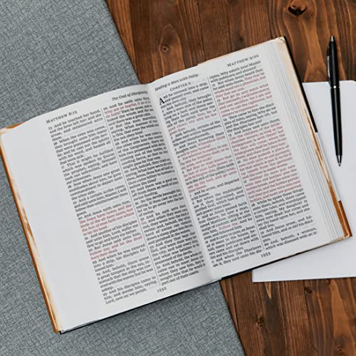 Thomas Nelson - KJV, Pew Bible, Large Print, Hardcover, Blue, Red Lett image 4