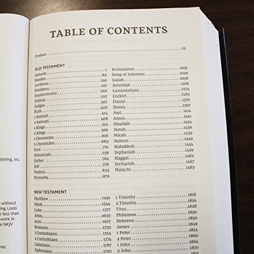 Thomas Nelson - NKJV, Pew Bible, Large Print, Hardcover, Burgundy, Red image 2