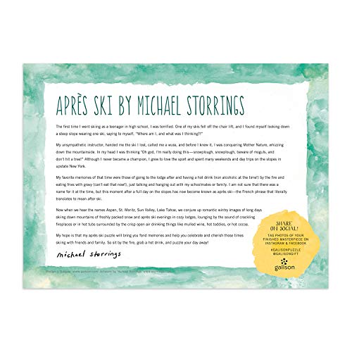 Galison - Michael Storrings Apres Ski 1000 Piece Puzzle - Jigsaw Puzzl image 3