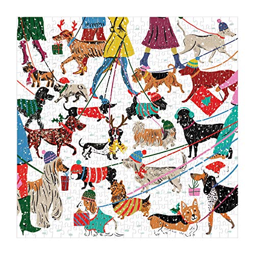 Galison - Winter Dogs 500 Piece Puzzle - Jigsaw Puzzle image 3