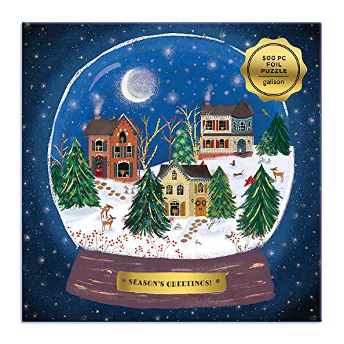 Galison - Winter Snow Globe 500 Piece Puzzle - Jigsaw Puzzle image 2