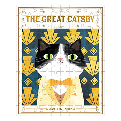 Mudpuppy - Great Catsby Bookish Cats 100 Piece Puzzle - Jigsaw Puzzle image 2