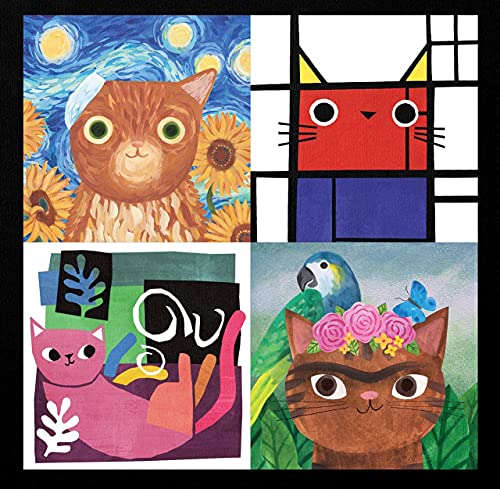 Mudpuppy - Artsy Cats Reusable Shopping Bag - Jigsaw Puzzle image 2