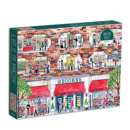 Galison - Michael Storrings A Day at the Bookstore 1000 Piece Puzzle -
