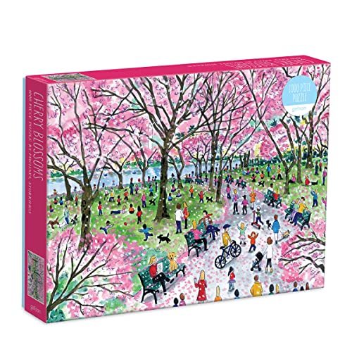Galison - Michael Storrings Cherry Blossoms 1000 Piece Puzzle - Jigsaw image 1