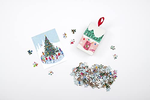 Galison - Tree Skaters 130 Piece Puzzle Ornament - Jigsaw Puzzle image 4