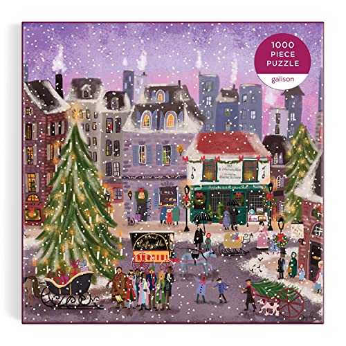Galison - Joy Laforme Christmas Square 1000 Piece Puzzle in Square Box image 9