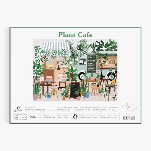 Galison - Plant Cafe 1000 Piece Puzzle - Jigsaw Puzzle image 4