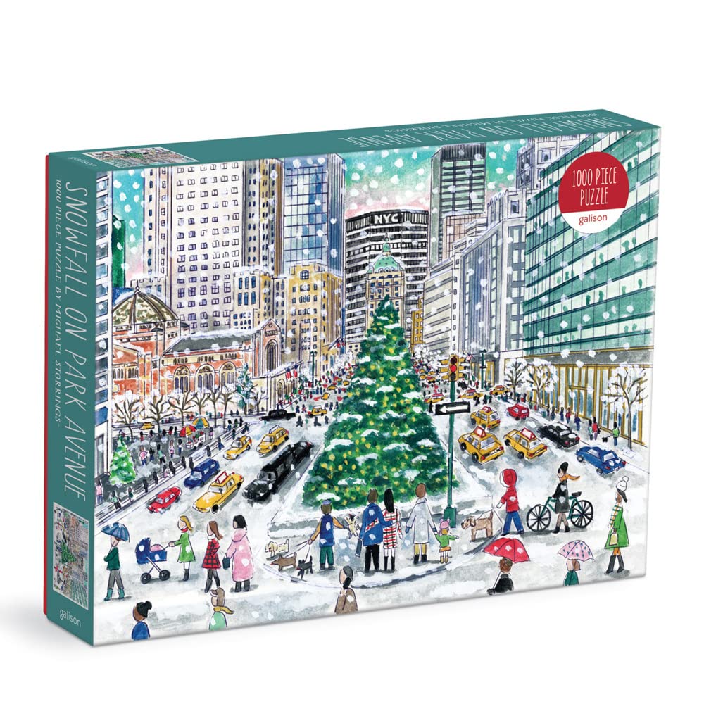 Galison - Michael Storrings Snowfall on Park Avenue 1000 Piece Puzzle image 1