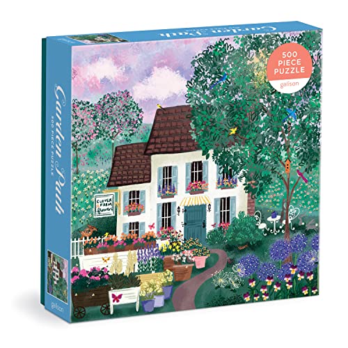 Galison - Garden Path 500 Piece Puzzle - Jigsaw Puzzle image 1