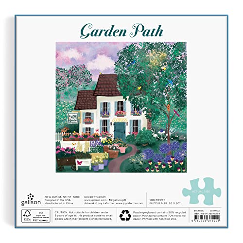 Galison - Garden Path 500 Piece Puzzle - Jigsaw Puzzle image 5