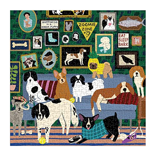 Galison - Lounge Dogs 500 Piece Puzzle - Jigsaw Puzzle image 2