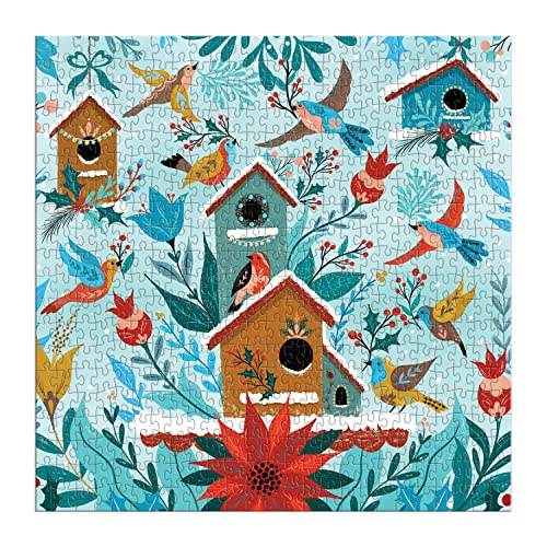 Galison Mudpuppy - Winter Perch 500 Piece Puzzle - Jigsaw Puzzle image 2