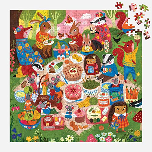 Illustrated By Jenny - Woodland Picnic 500 Piece Family Puzzle - Jigsa image 4
