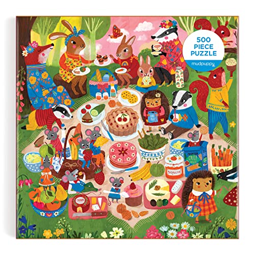 Illustrated By Jenny - Woodland Picnic 500 Piece Family Puzzle - Jigsa image 5