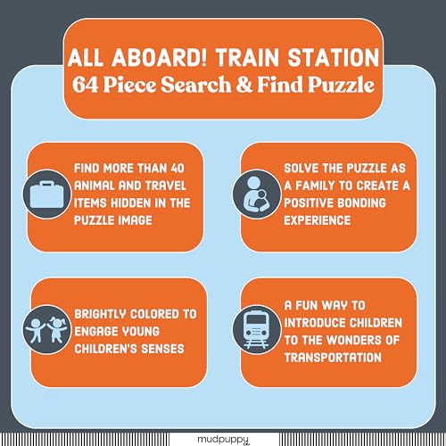 Illustrated By Maria - All Aboard! Train Station 64 Piece Search & Fin image 4