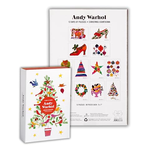 Galison - Andy Warhol 12 Days of Puzzles Christmas Countdown - Jigsaw