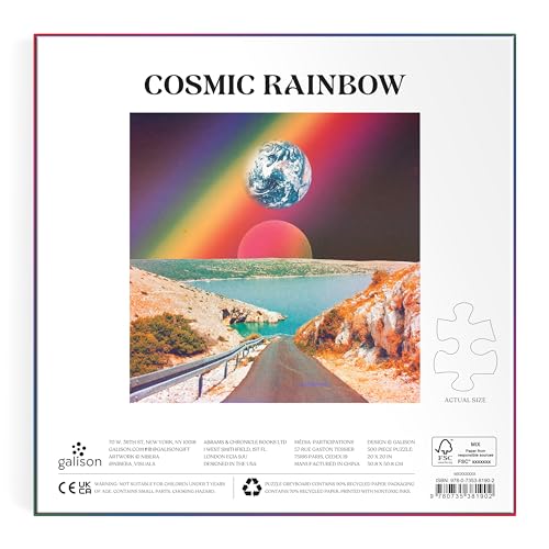 Galison - Cosmic Rainbow 500 Piece Puzzle - Jigsaw Puzzle image 3