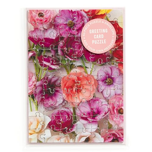 Christine Chitnis - Ranunculus Greeting Card Puzzle - Jigsaw Puzzle