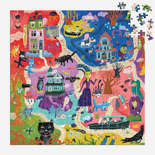 Mudpuppy - Welcome to Spooky Town 500 Piece Family Puzzle - Jigsaw Puz image 5