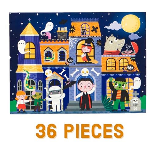 Mudpuppy - Spooky House 36 Piece Puzzle to Go - Jigsaw Puzzle image 3