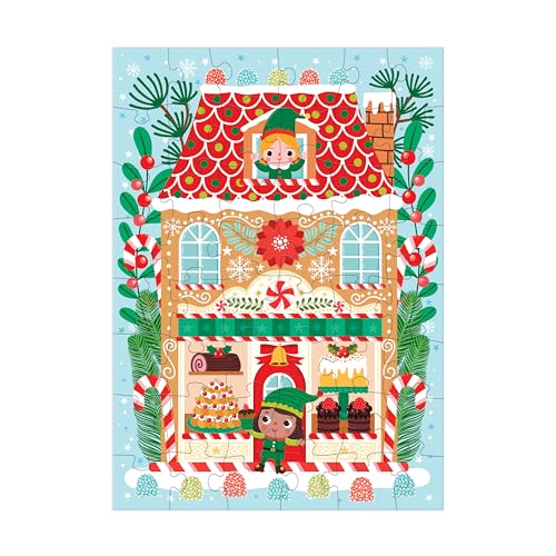 Mudpuppy - Santa's Bakery 48 Piece Mini Puzzle Ornament - Jigsaw P image 2