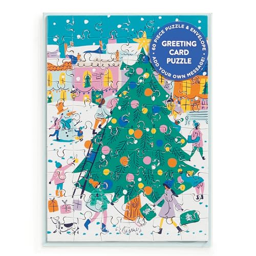 Louise Cunningham St - Merry & Bright Greeting Card Puzzle - Jigsaw Pu image 1