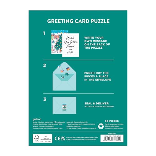 Louise Cunningham St - Merry & Bright Greeting Card Puzzle - Jigsaw Pu image 4