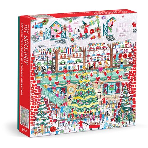 Michael Storrings - Toy Workshop 500 Piece Foil Puzzle - Jigsaw Puzzle image 1