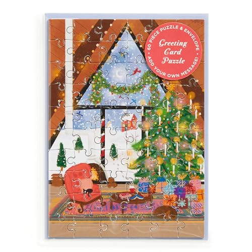 Joy Laforme - Cozy Cabin Greeting Card Puzzle - Jigsaw Puzzle image 1