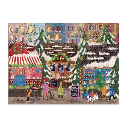 Joy Laforme - Merry Market 1000 Piece Foil Puzzle in a Square Box - Ji image 2
