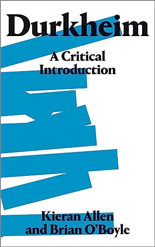 Brian O'Boyle - Durkheim : A Critical Introduction - Paperback image 1