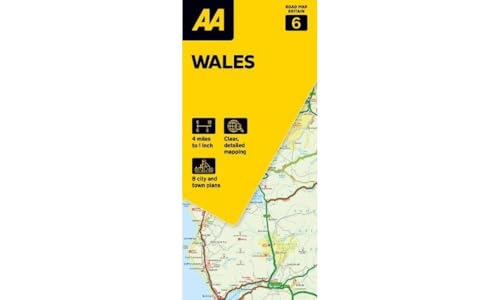 AA Road Map Wales : 6 - Paperback image 1