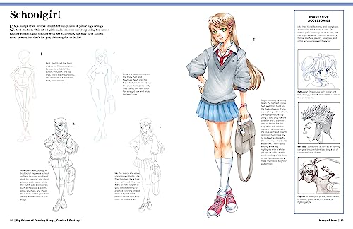 Walter Foster Creati - Big School of Drawing Manga, Comics & Fantasy : image 4