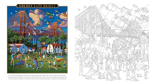 Eric Dowdle - Coloring Book: America the Beautiful : Color famous city image 2