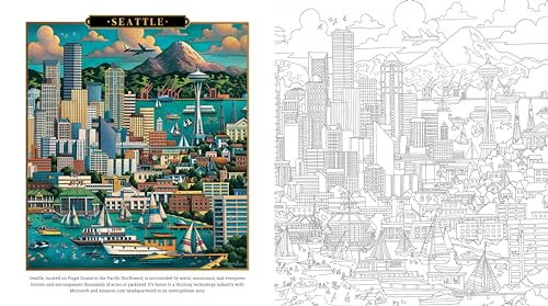 Eric Dowdle - Coloring Book: America the Beautiful : Color famous city image 4