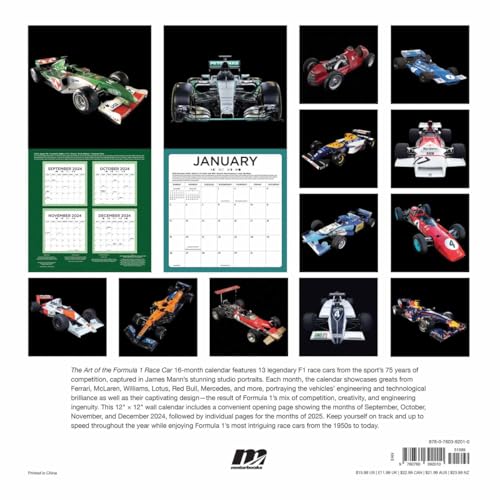 Art of the Formula 1 Race Car 2025 : 16-Month Calendar--September 2024 image 3