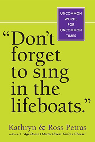 Ross Petras - Don't Forget To Sing In The Lifeboats (U.S edition) image 1