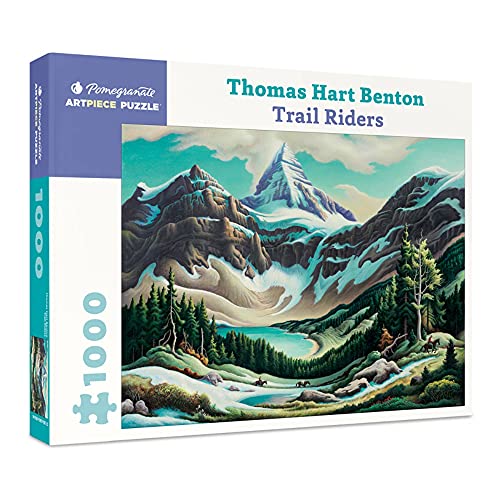 Thomas Hart Benton Trail Riders 1000-Piece Jigsaw Puzzle - Non-book it image 2