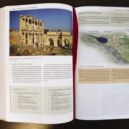 Thomas Nelson - NKJV Study Bible, Hardcover, Burgundy, Full-Color, Com image 3