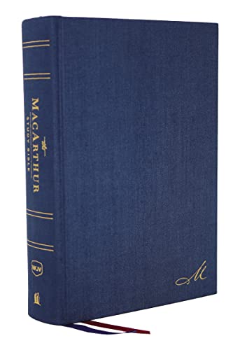 NKJV, MacArthur Study Bible, 2nd Edition, Cloth over Board, Blue, Comf image 1