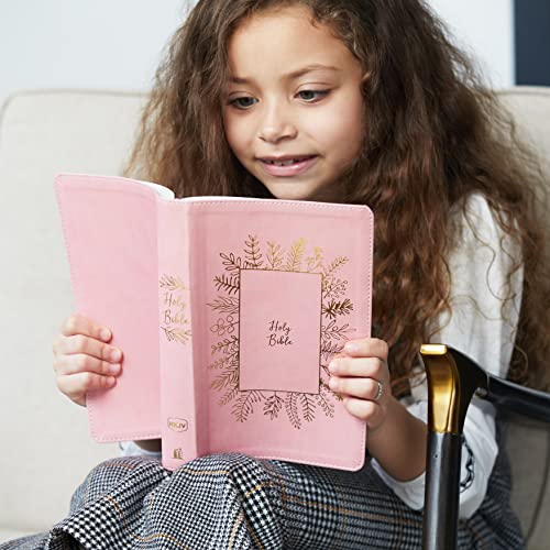 Thomas Nelson - NKJV, Holy Bible for Kids, Leathersoft, Pink, Comfort image 3