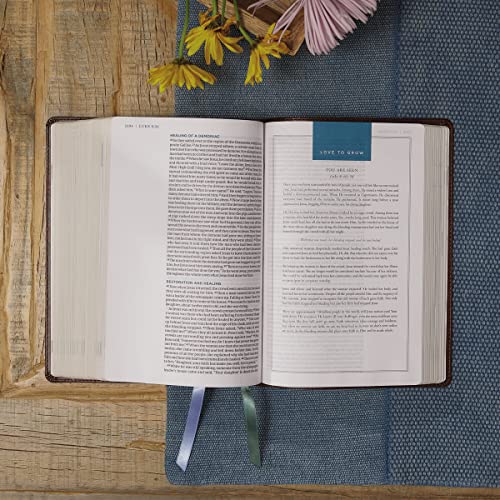 NET, Young Women Love God Greatly Bible, Brown Leathersoft, Comfort Pr image 5