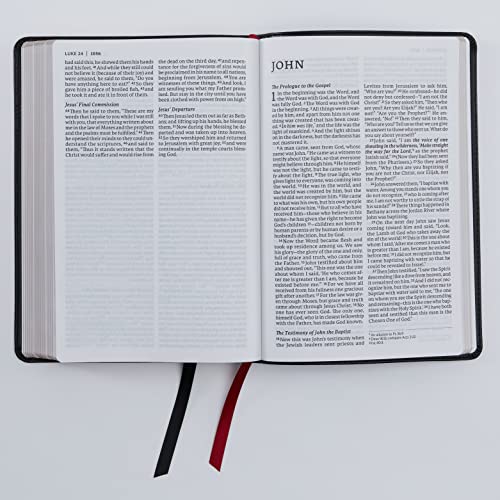 Thomas Nelson - NET Bible, Thinline Large Print, Genuine Leather, Blac image 3
