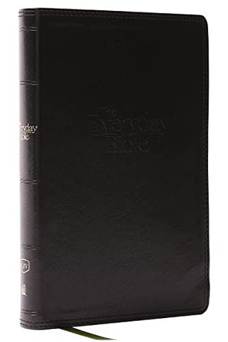 Thomas Nelson - KJV, The Everyday Bible, Black Leathersoft, Red Letter image 1