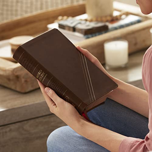 Thomas Nelson - KJV, Word Study Reference Bible, Leathersoft, Brown, R image 2