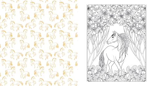 Editors of Chartwell - Beautiful Horses Coloring Book : Color Your Fav image 4