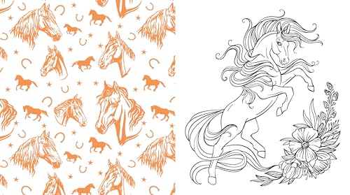 Editors of Chartwell - Beautiful Horses Coloring Book : Color Your Fav image 5